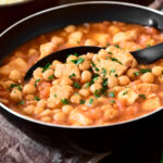 POLLO CON  CALABACIN, GARBANZOS, A LA CERVEZA CON RAS AL HANOUT